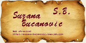 Suzana Bučanović vizit kartica